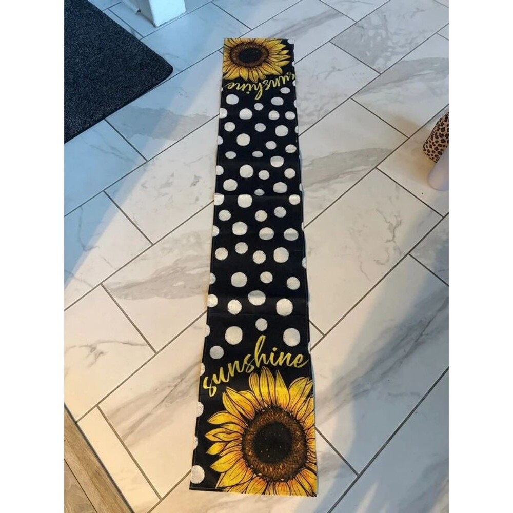Sunflower fall sunshine table runner